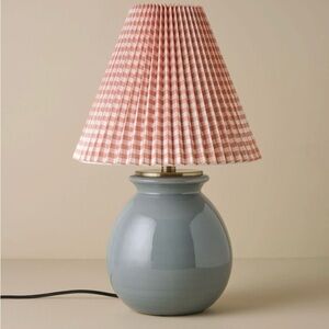 Pink and Gray Table Lamp